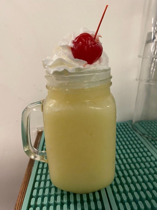 Piña Colada — tropical cocktail at 787 Restaurant El Paso