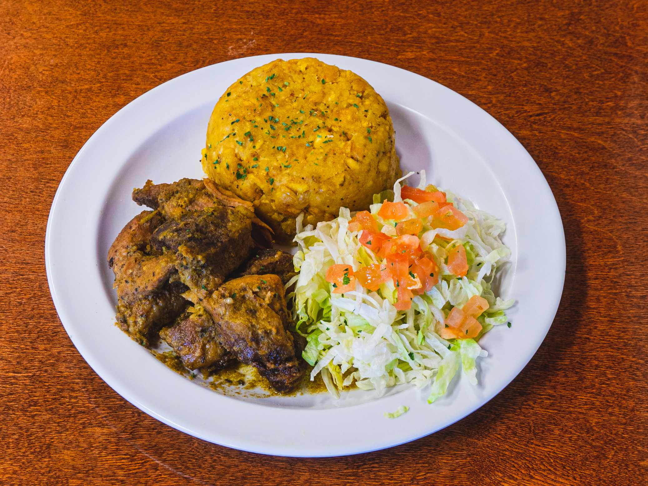 Pernil con Mofongo