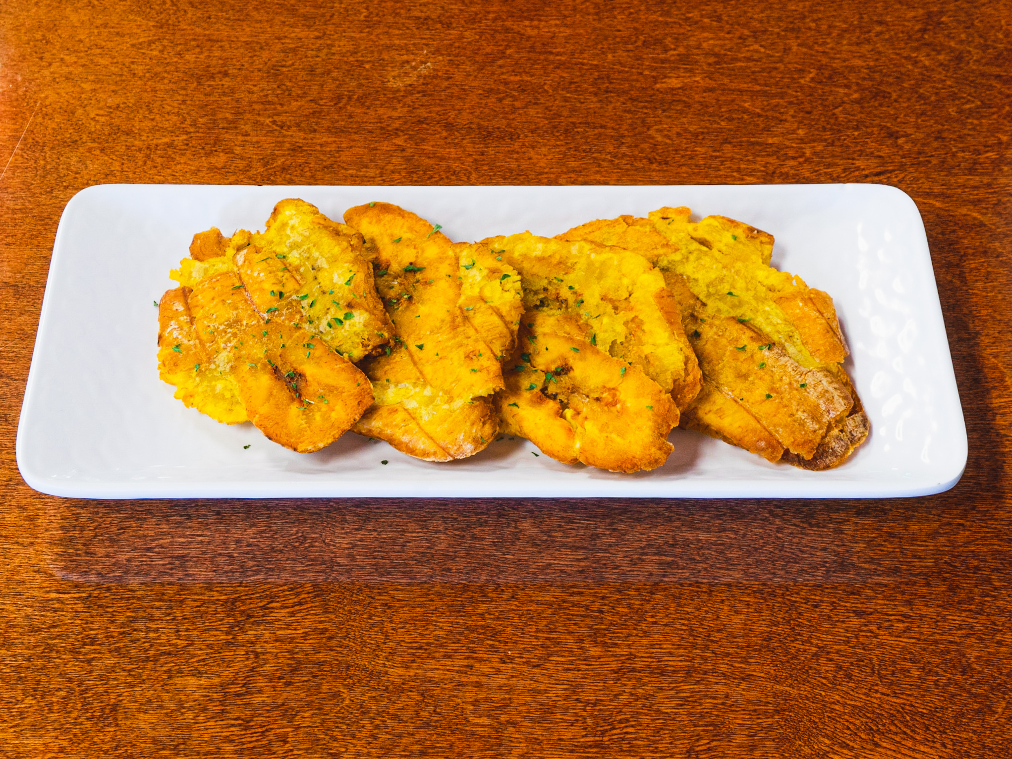 Tostones double-fried plantains