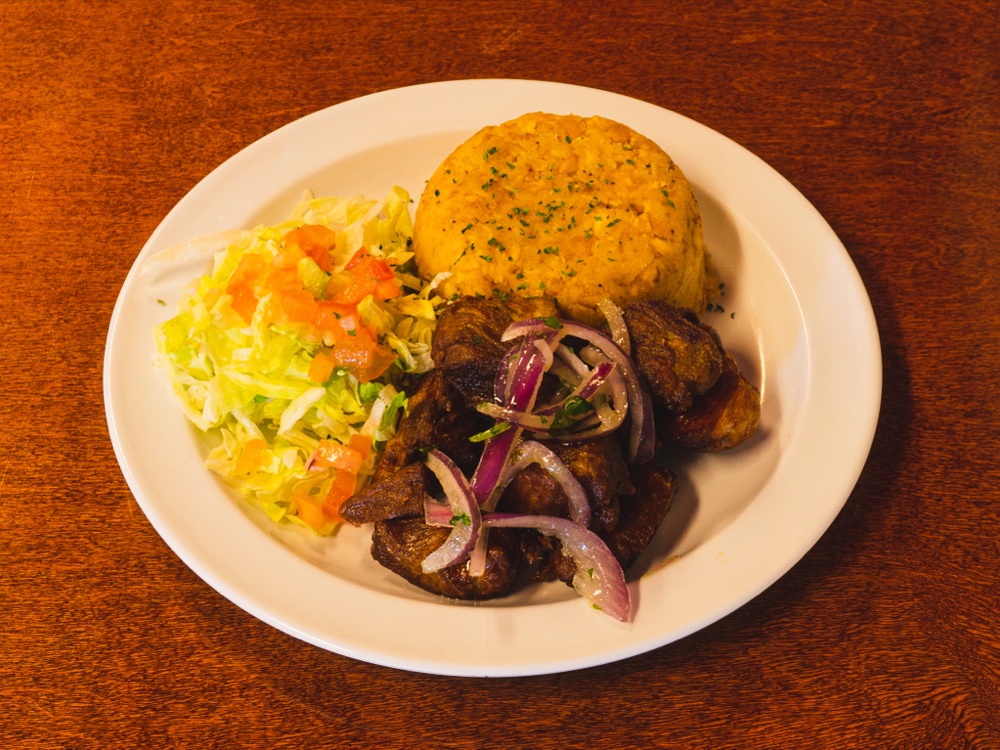 Mofongo Carne Frita — Thursday special at 787 Restaurant and Bar